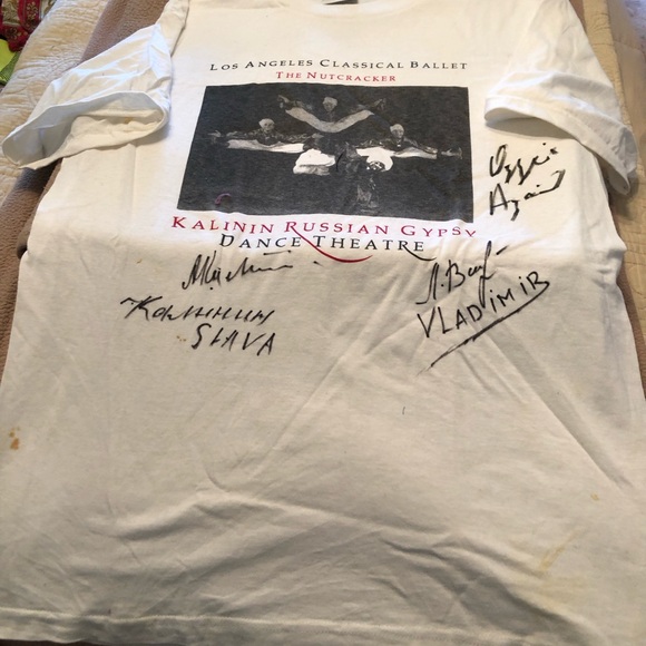 Autographed Kalinin Russian Gypsy Dance Theatre Nutcracker Shirt - Picture 2 of 14